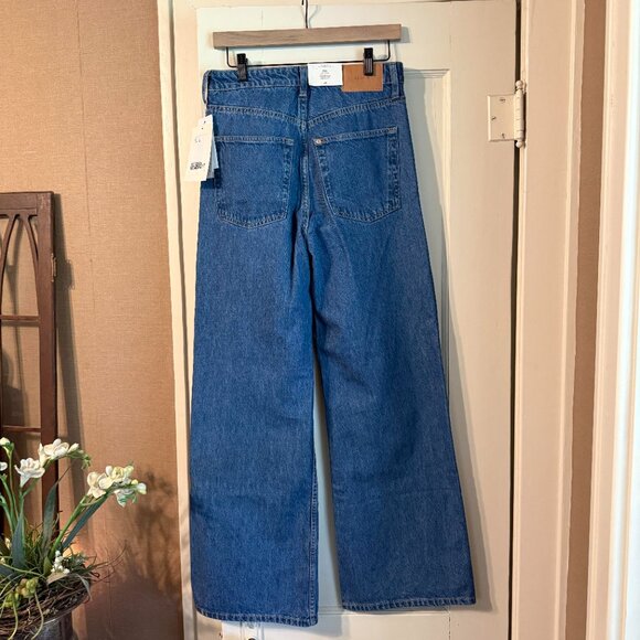 H&M - Ava Ultra High Rise Wide Leg Jeans NWT - Picture 7 of 9